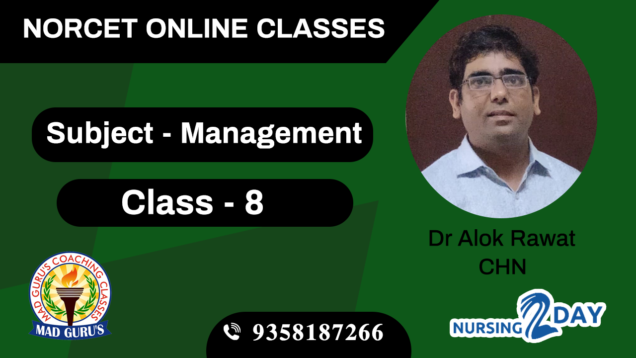 NORCET Management Class 8