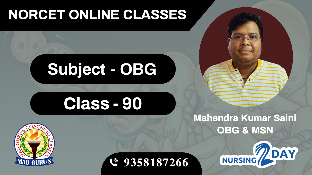 NORCET OBG CLASS 90