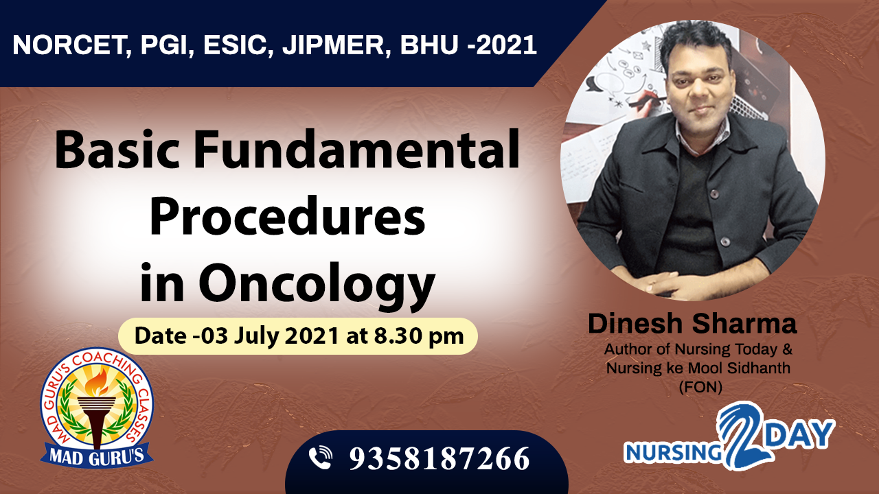 CNCI Exam | Oncology | Basic Fundamental  Procedures by Dinesh Sir