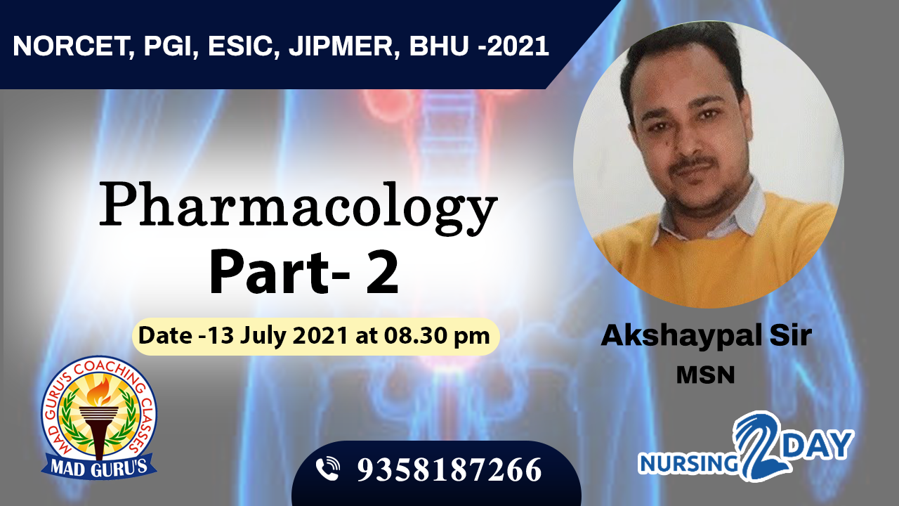 Pharmacology Special Class 2 by Akshay Sir