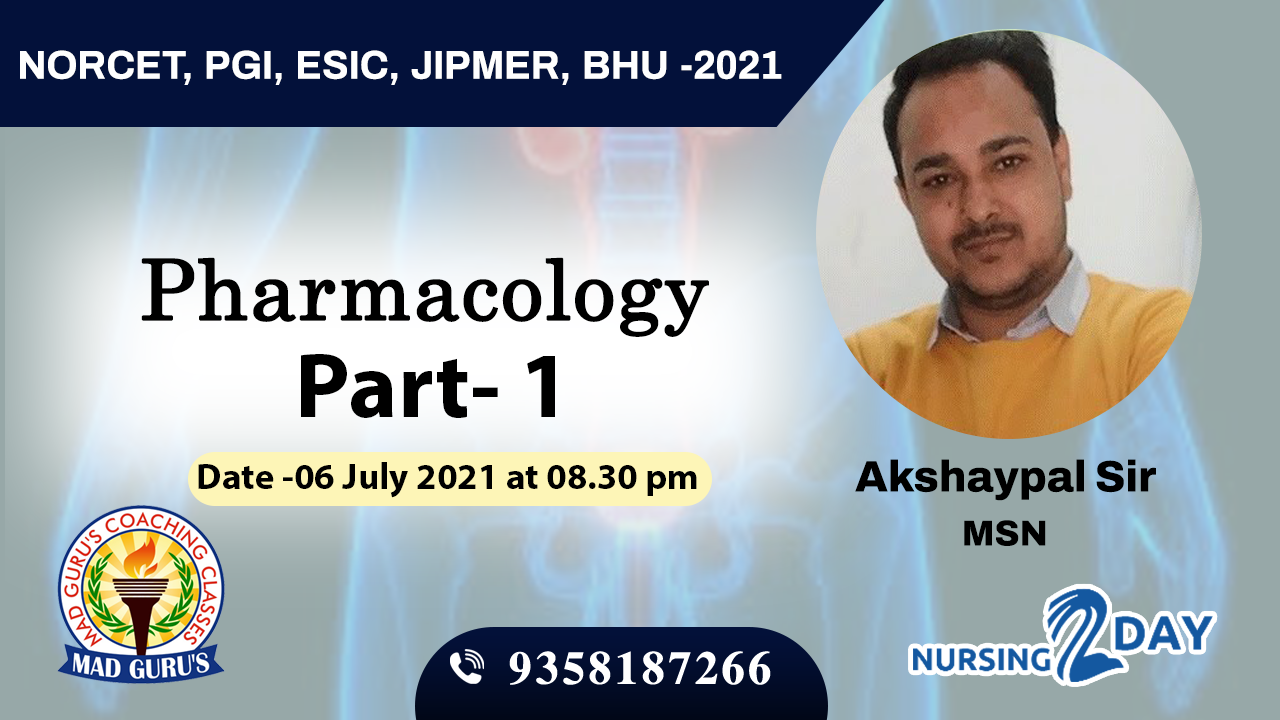 Pharmacology Special Class 1 by Akshay Sir